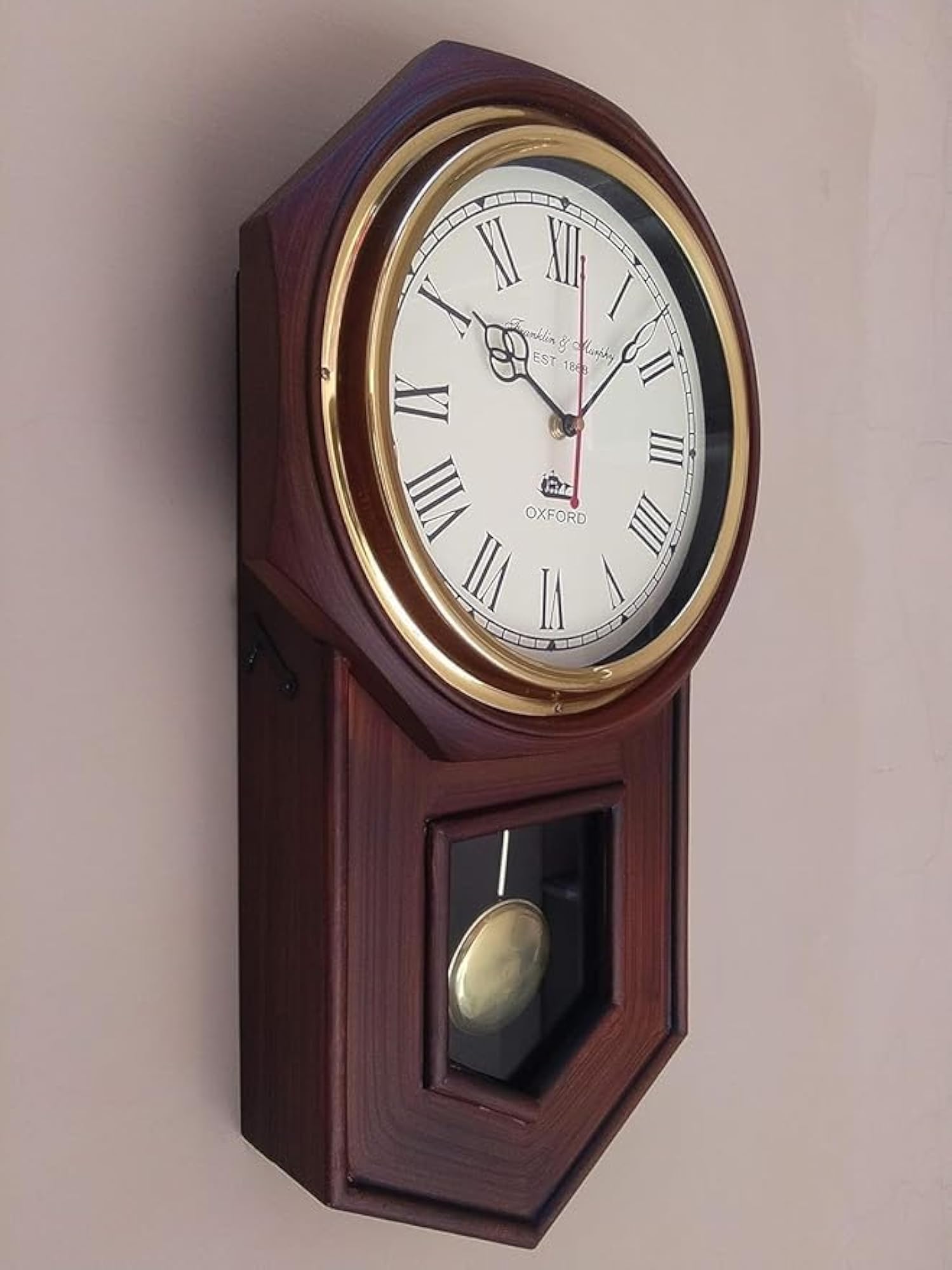 Big Size Antique Look Pendulum Wall Clock